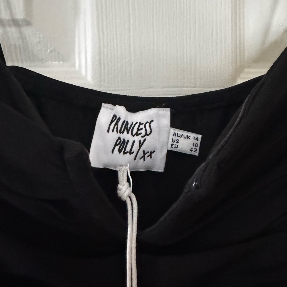Princess Polly "I Want You" Mini Dress in Black US 10 - Picture 4 of 7
